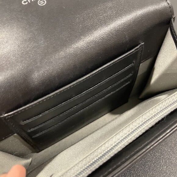 Chanel Leather Wallet with "Wired" CC Black/Silver (JB1071) - Picture 5 of 9
